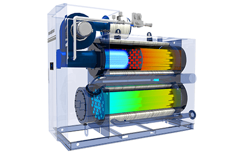 完全冷凝常壓熱水鍋爐原理
